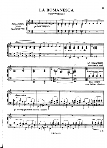 Liszt - La romanesca - Score