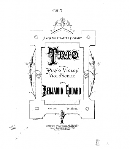 Godard - Piano Trio No. 1, Op. 32