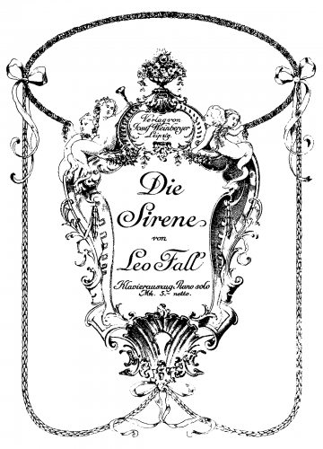 Fall - Die SireneThe Sirens - For Piano solo (Volk) - Piano score with supralinear text