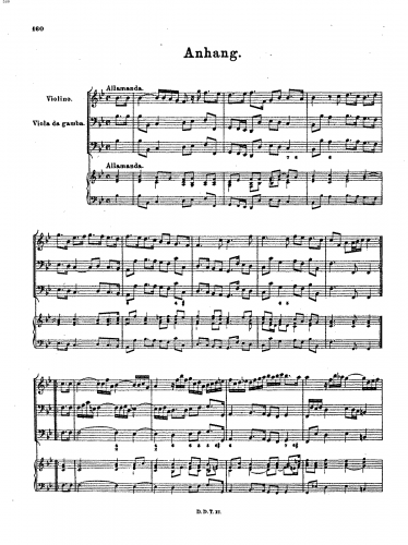Buxtehude - 7 Sonatas, BuxWV 252-258 - Scores and Parts Sonata IV - Suite on Sonata IV