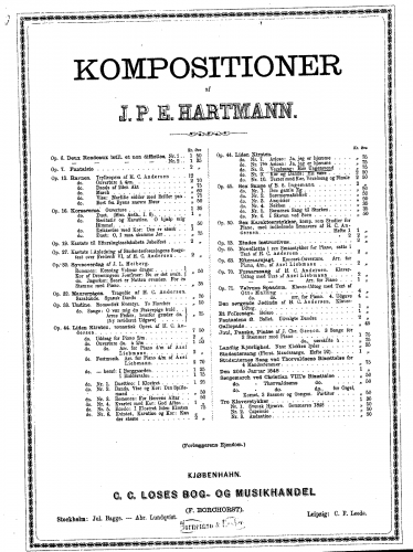 Hartmann - Liden Kirsten - Vocal Score No. 8. Vexelsang - Score