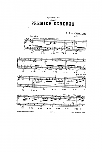 De Carvalho - Scherzo, Op. 34 - Score