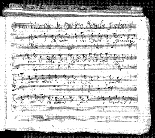 Scarlatti - O che mostro, o che furia - Score