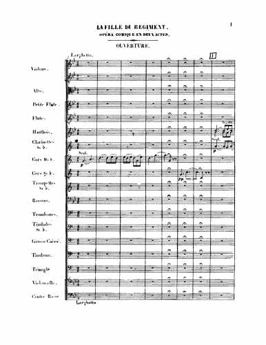 Donizetti - La fille du régiment - Overture