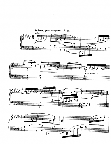 Fauré - Barcarolle No. 3 in G-flat, Op. 42 - Score