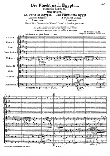 Berlioz - ''Lenfance du Christ, Trilogie sacrée'' - Part II: La fuite en Égypte - Overture
