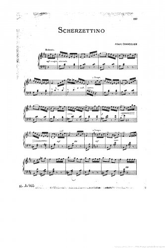 Chandelier - Scherzettino - Score