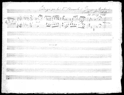 Martucci - Barcarola No. 1, Op. 20 - Autograph score of the cadenza