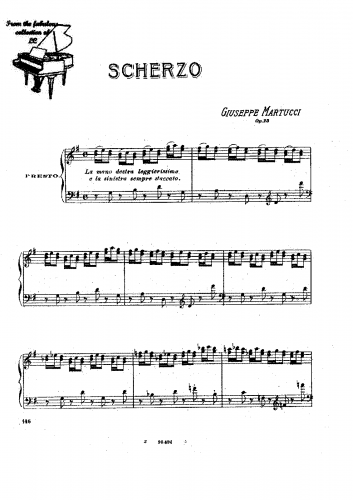Martucci - Scherzo - Score