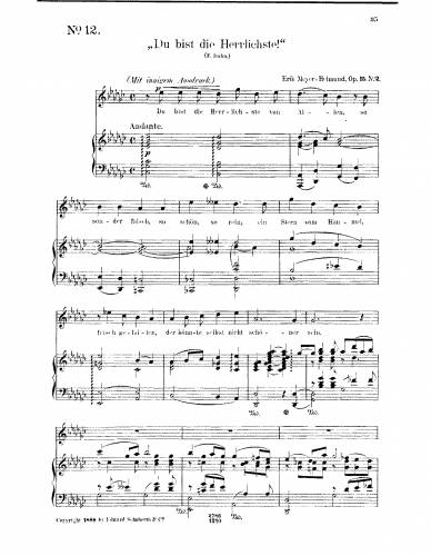 Meyer-Helmund - Drei Lieder