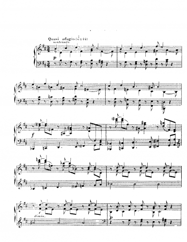 Fauré - Nocturne No. 9 in B minor, Op. 97 - Score