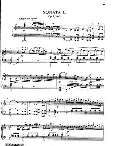 Dussek - Piano Sonata No. 2 - Score