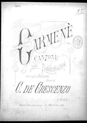 De Crescenzo - Carmenè - Score