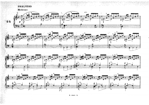Gounod - Ave Maria - For Organ solo - Organ Score - solo part written in manuscript (bottom staff)