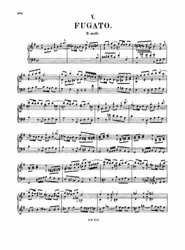 Albrechtsberger - 12 Fugues - No. 8 in E minor