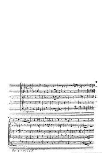 Lalande - Super flumina Babylonis, grand motet - Score