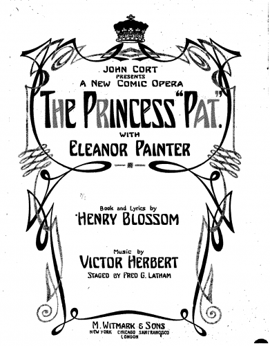 Herbert - The Princess Pat - Vocal Score - Score