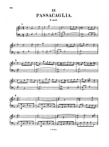 Witt - Passacaglia - Score