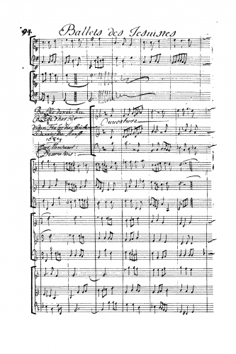 Desmatins - Ballet "Didon", Tragédie - Score