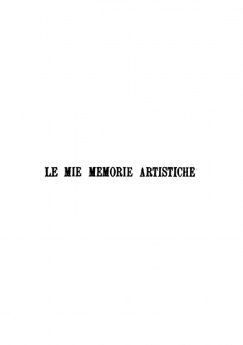 Pacini - Le mie memorie artistiche - Complete book