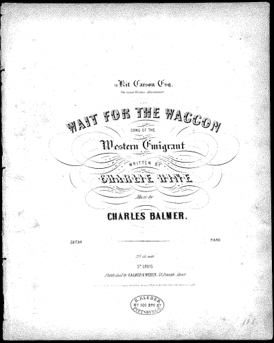 Balmer - Wait for the Waggon - Score