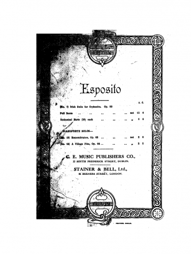 Esposito - Irish Suite - Score