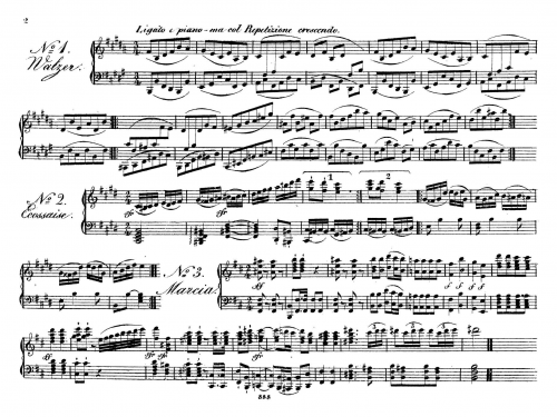 Böhner - 6 Bagatelles for Pianoforte, Op. 92 - Score