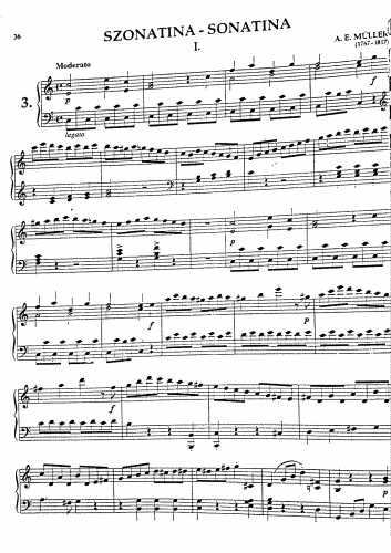 Müller - Piano Sonatina in C major - Score
