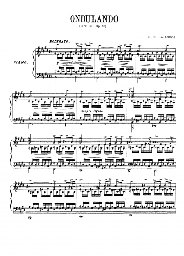 Villa-Lobos - Ondulando - Score