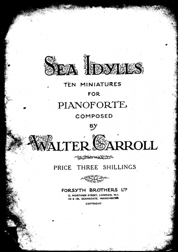Carroll - Ten Miniatures for Pianoforte - Score