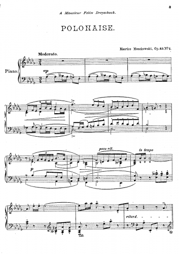 Moszkowski - 2 Piano Pieces, Op. 45 - Score
