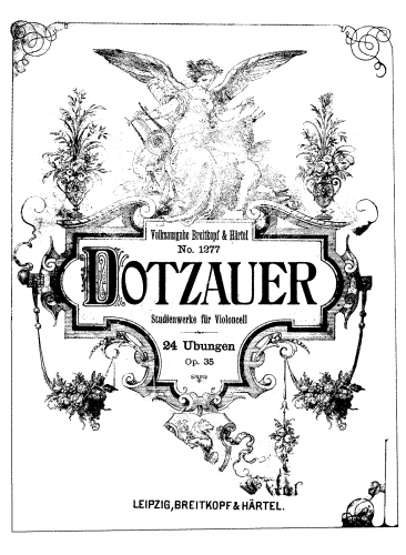 Dotzauer - 24 Exercises for Cello - Score