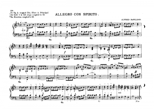 Rawlings - Allegro con spirito - Score