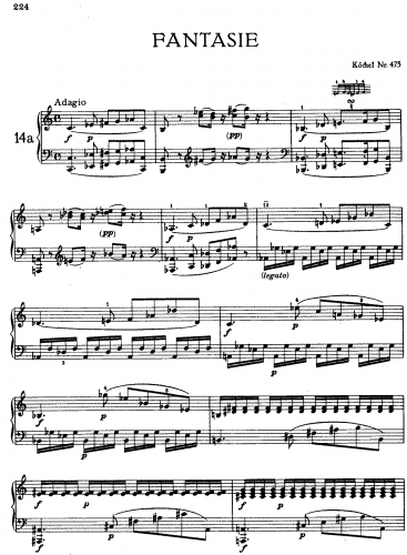 Mozart - Fantasia - Scores - Score