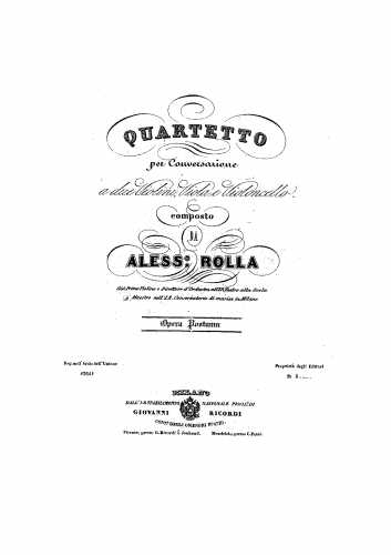 Rolla - String Quartet