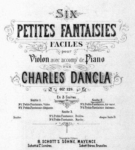 Dancla - 6 Petites fantaisies faciles - Scores and Parts Suite No. 2