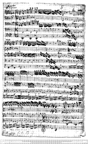 Brescianello - Violin Concerto in C major - Score
