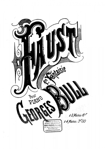 Bull - Faust - Piano score