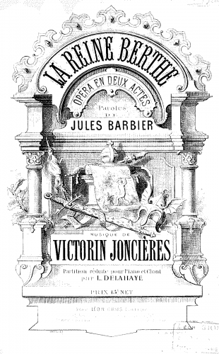 Joncières - La reine Berthe - Vocal Score - Score
