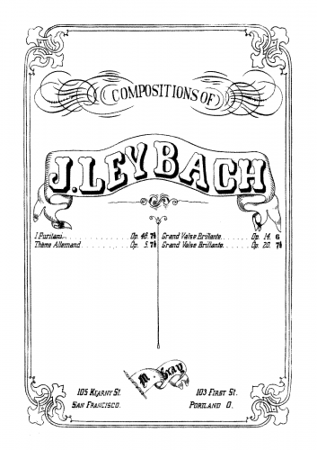 Leybach - Fantaisie brillante on Bellini's I Puritani - Piano Score - Score