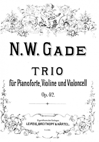 Gade - Piano Trio - Scores and Parts