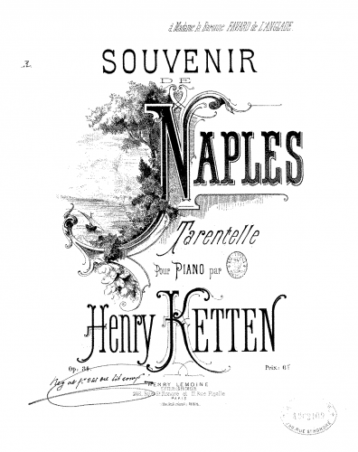 Ketten - Souvenir de Naples - Score