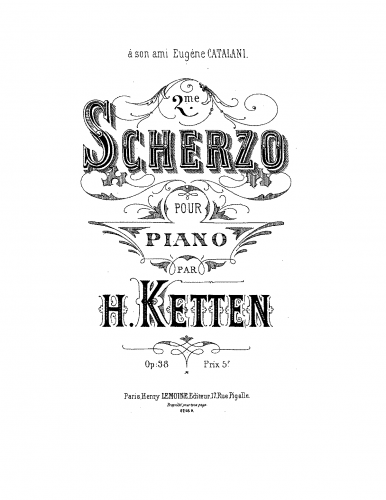 Ketten - Scherzo No. 2 - Score