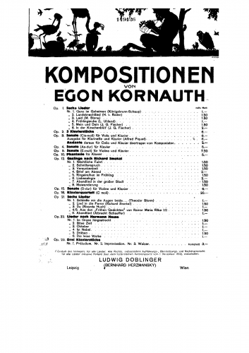 Kornauth - Piano Quartet