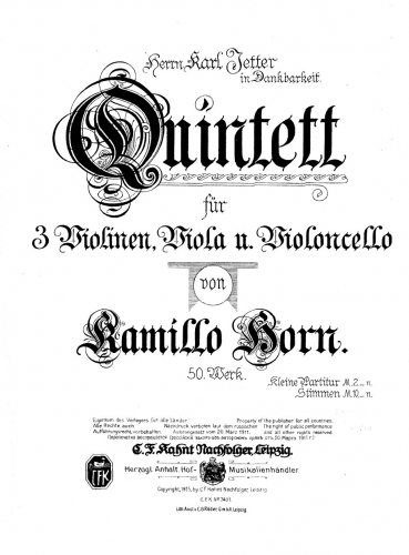 Horn - String Quintet