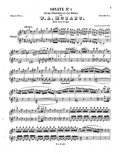 Mozart - Allegro - Score
