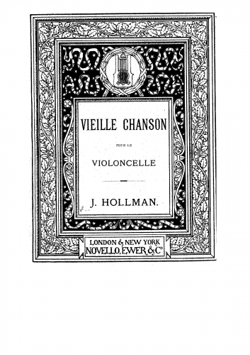 Hollman - Vieille Chanson - Scores and Parts