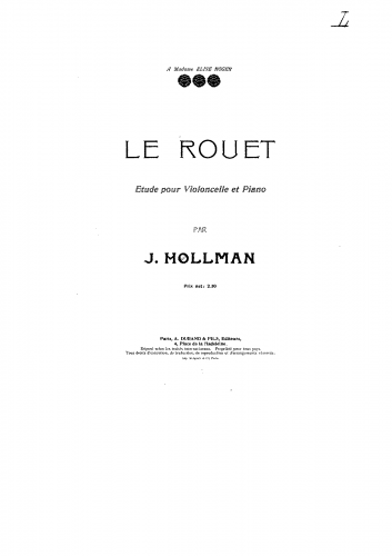 Hollman - Le Rouet - Scores and Parts