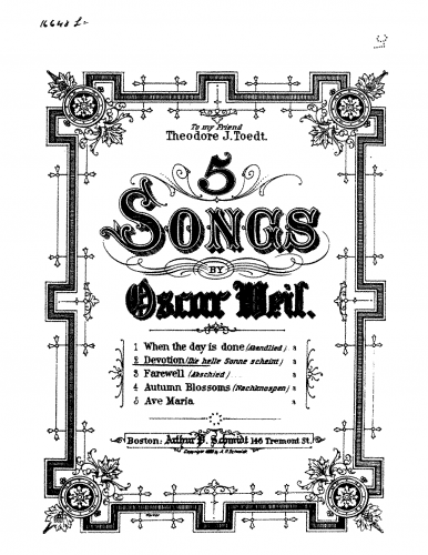 Weil - 5 Songs