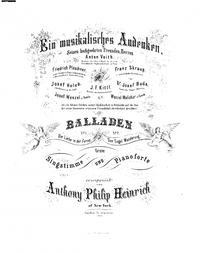 Heinrich - 2 Balladen - Score